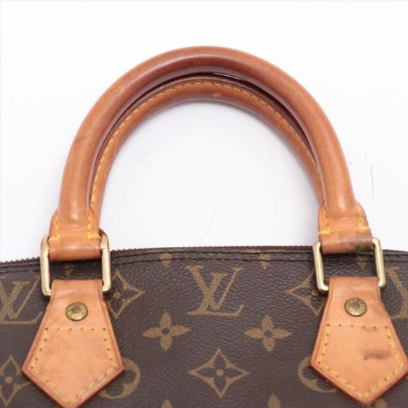 Louis Vuitton Alma W Pm W Lock Brown Monogram Canvas Tote - Picture 3 of 11